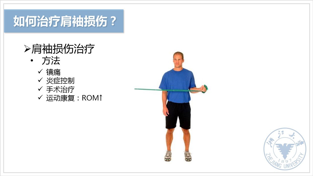 肌腱损伤浙江大学运动医学研究生课程分享肩袖损伤处方