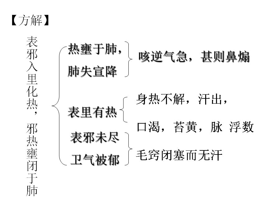 辛凉解表药治疗风热表证