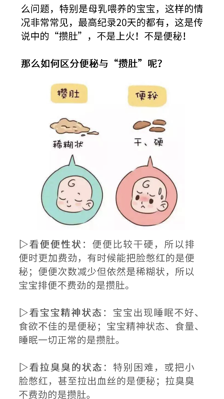 小儿便秘与攒肚