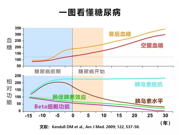 2型 糖尿病 的自然病程