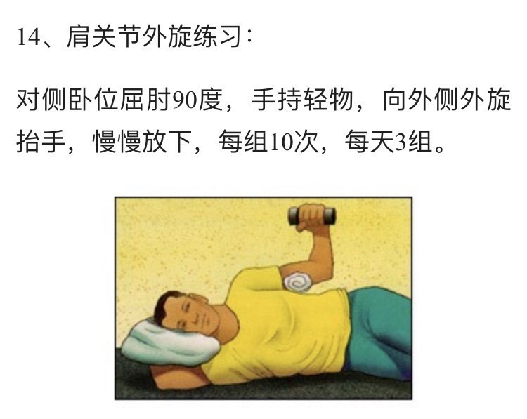 华医生科普之常用肩关节康复训练方法
