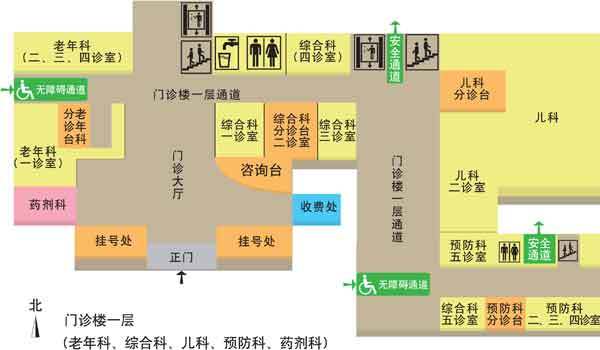 北京口腔医院门诊就诊流程图及门诊楼一楼科室