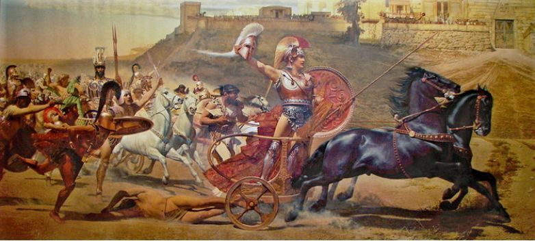 特洛伊战争里,希腊联军中最为孔武有力的英雄算是阿喀琉斯(achilles)