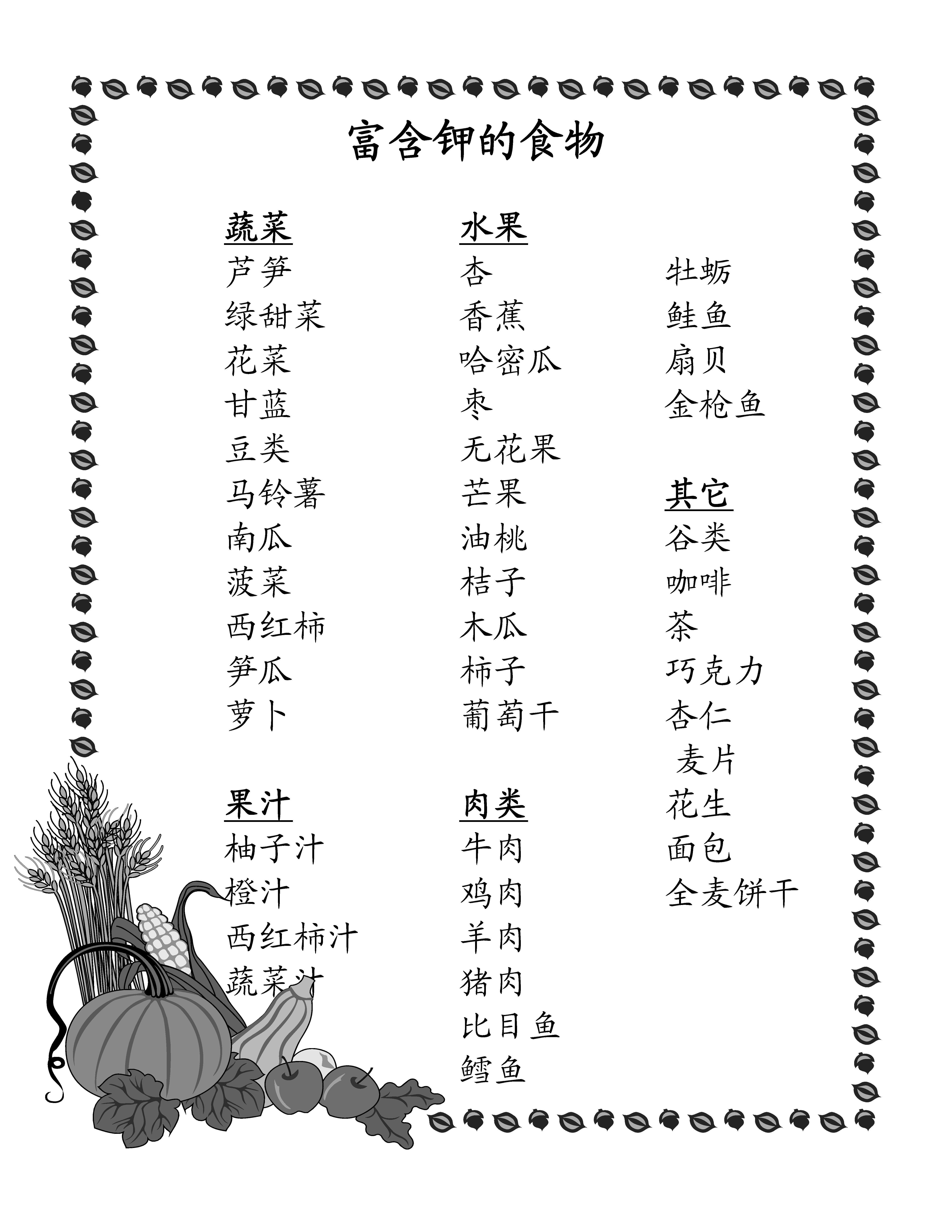 含钾最高的食物排行榜图片【含钾最高的食物排行榜】 含钾最高的食物排行榜图片【含钾最高的食物排行榜】