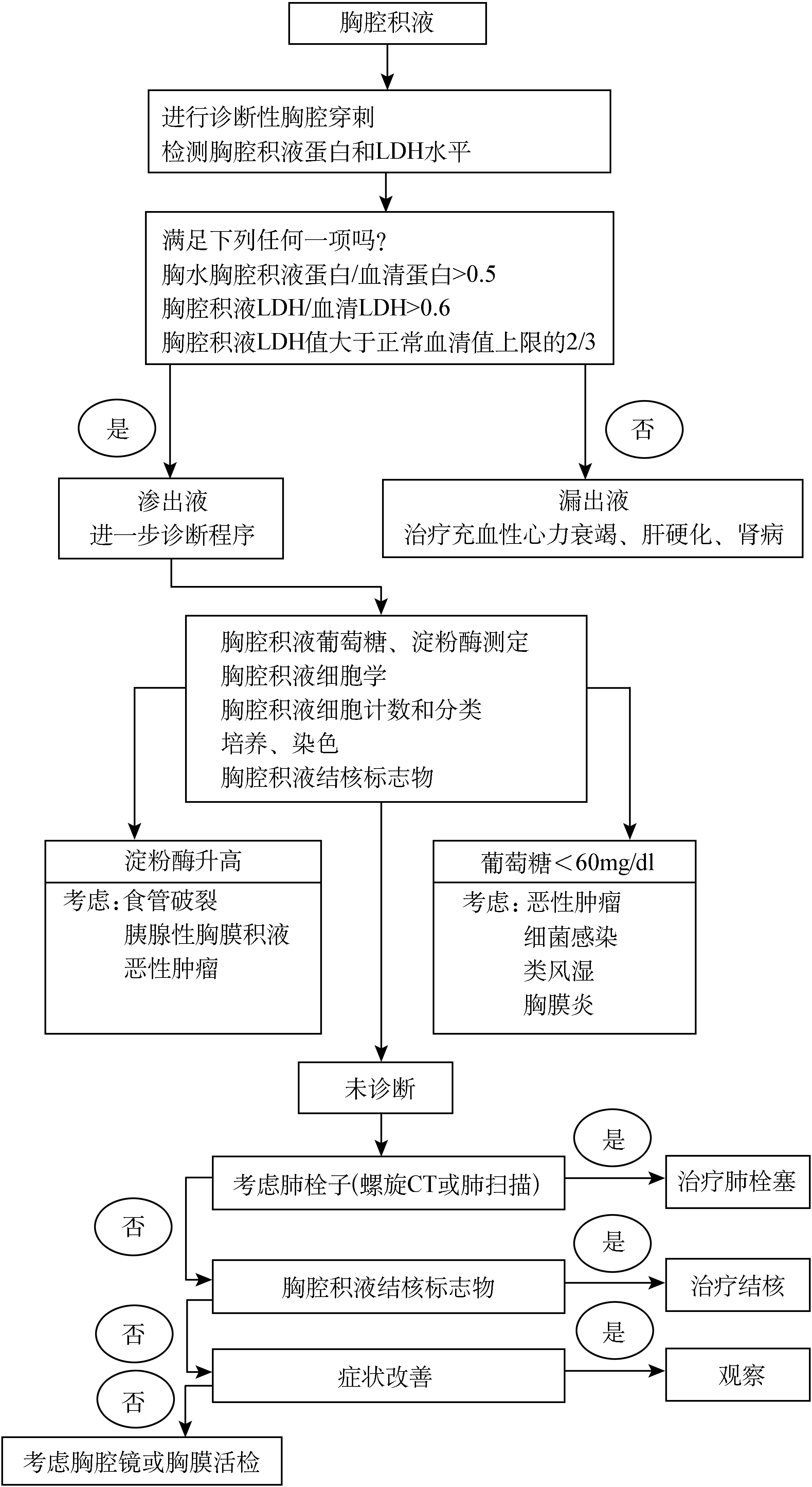 胸腔积液的病因与鉴别诊断 胸腔积液