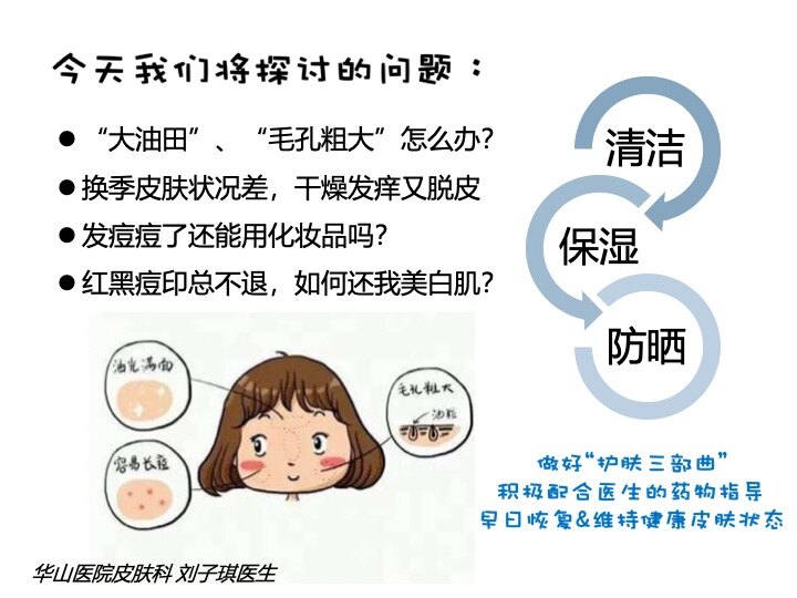 痘痘肌的日常护肤指南 洗脸 保湿和防晒 A酸a醇 果酸 水杨酸 烟酰胺 认识功效成分助抗痘一臂之力 痤疮