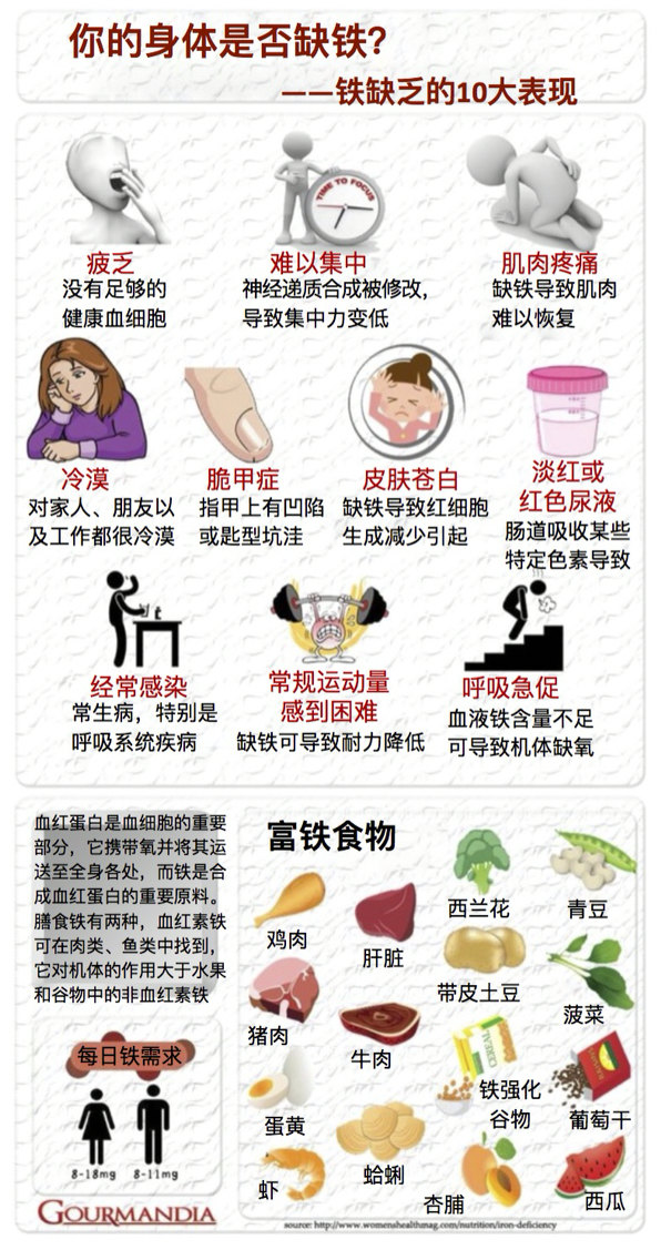 缺铁的十大表现 - 好大夫在线