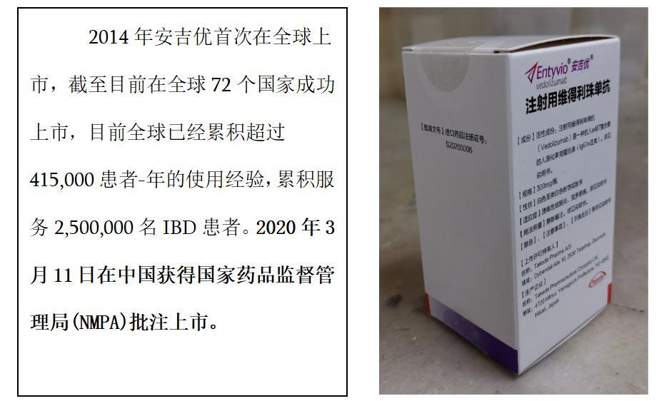 【商品名】安吉优03【通用名】注射用维得利珠单抗【规格】300mg/1