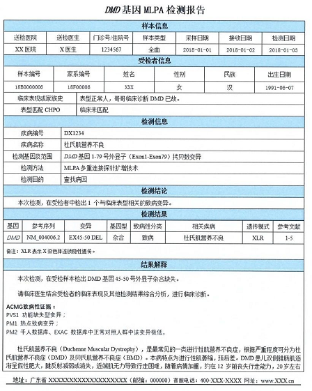 临床单基因遗传病基因检测报告规范