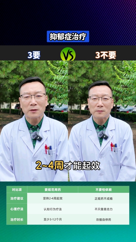 抑郁症科学治疗，三要，三不要！