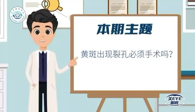 黄斑出现裂孔，必须手术吗？